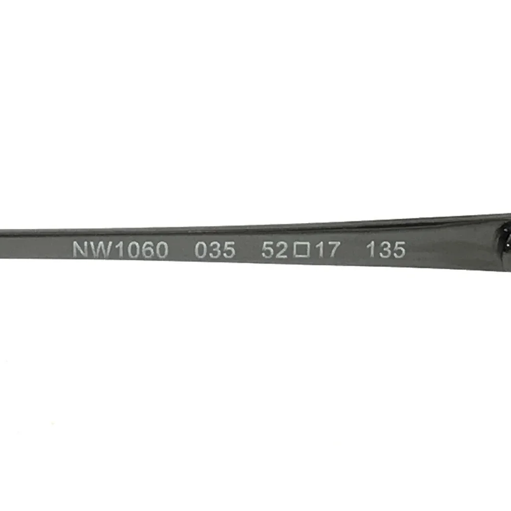 Nine West Eyeglasses Frames NW106 035 Gunmetal Gray Oval Half Rim 52-17-135